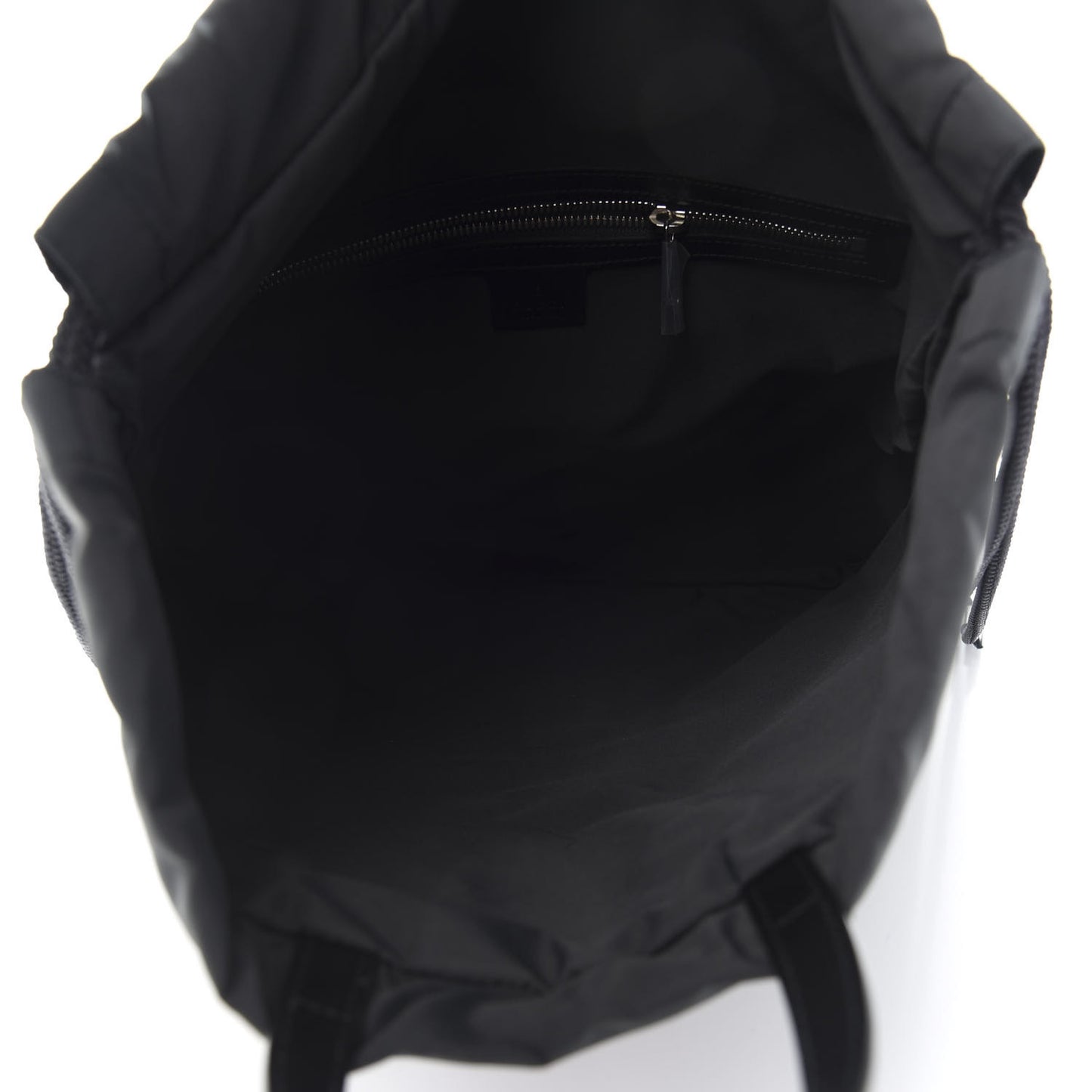 Soft GG Supreme Monogram Appia Calfskin Web Drawstring Backpack Black