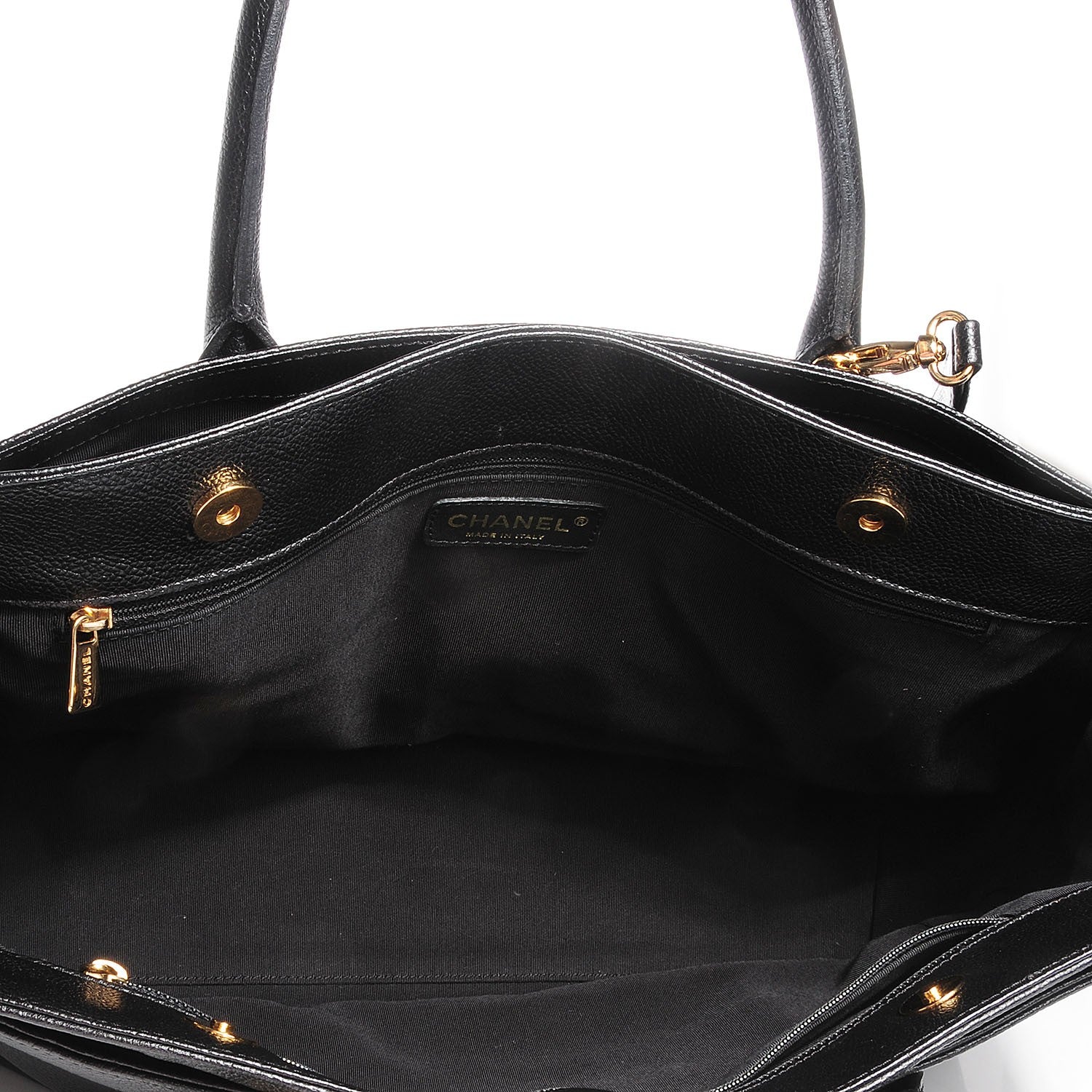 Chanel Calfskin Cerf Shopper Tote Black 7 of 7