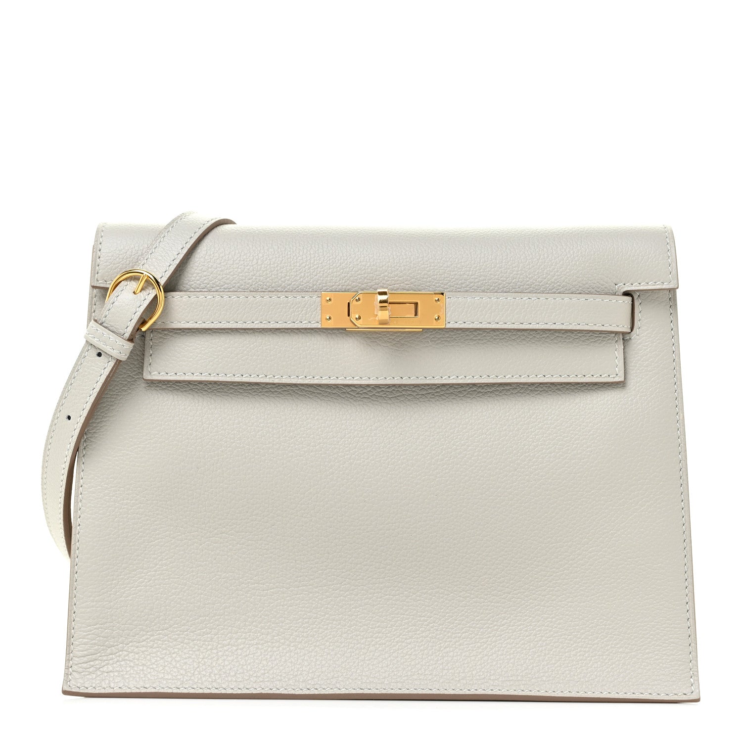 Hermes Evercolor Kelly Danse II Belt Bag Gris Perle 1 of 15