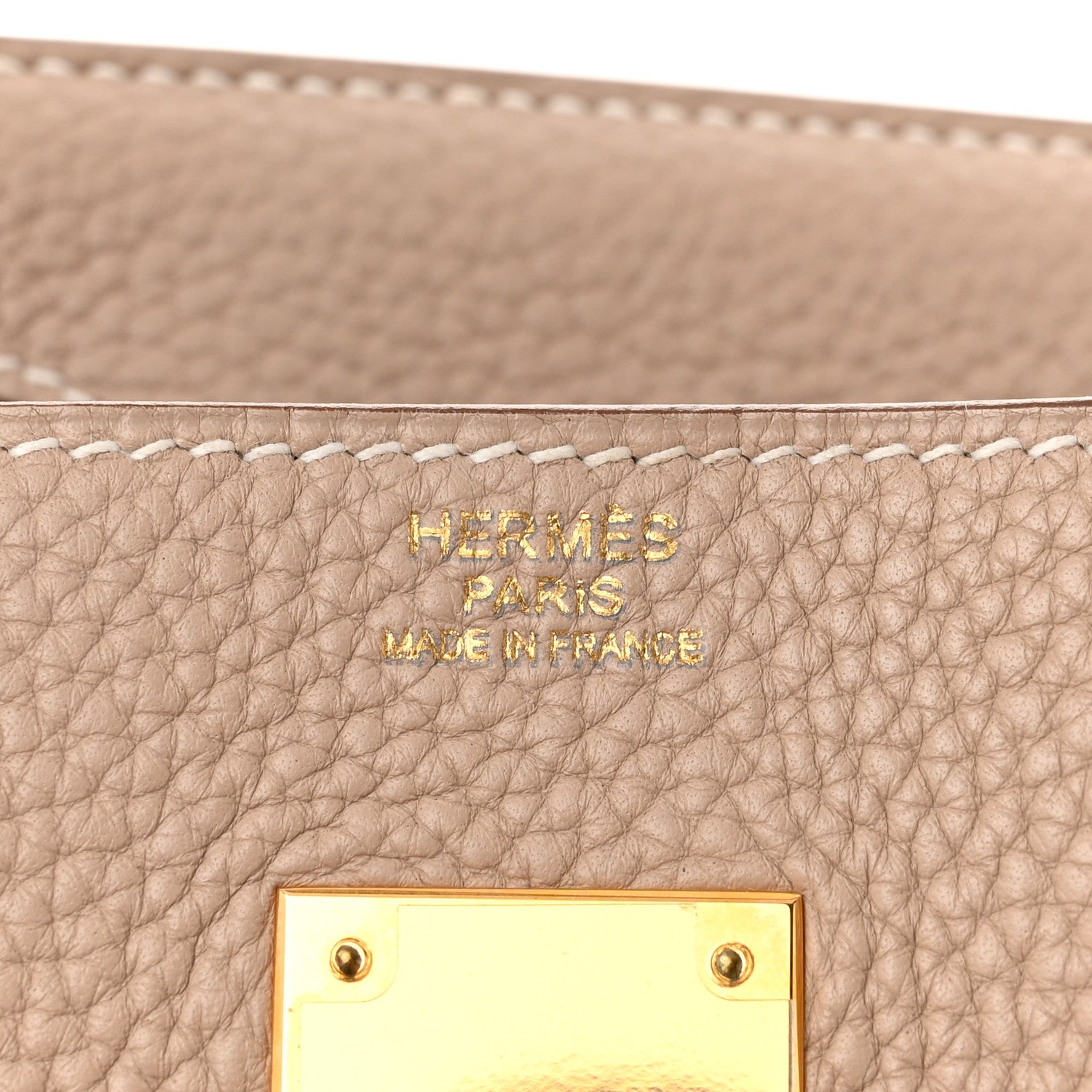 Hermes Taurillon Clemence Birkin 30 Argile 6 of 12
