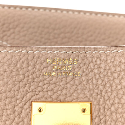 Hermes Taurillon Clemence Birkin 30 Argile 6 of 12