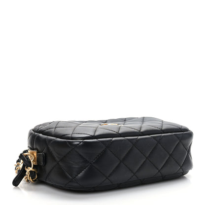 Chanel Lambskin Quilted Small Timeless Camera Case Black 4 of 9