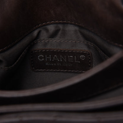 Chanel Lambskin Quilted Mini Chanel 3 Flap Brown 8 of 10
