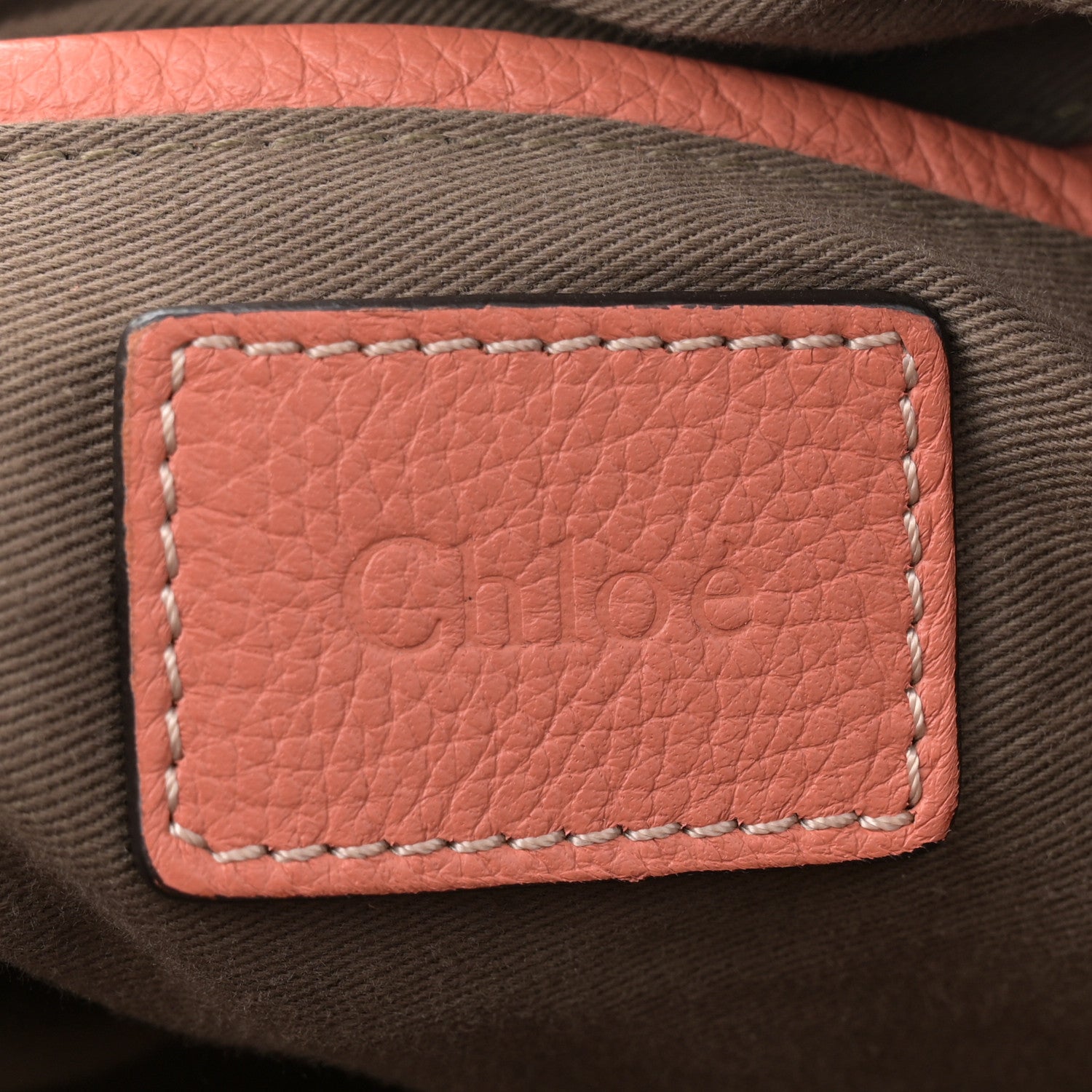 Chloe Calfskin Large Marcie Satchel Coral 6 of 12