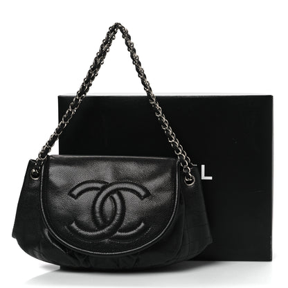 Chanel Caviar Half Moon Large Flap Black 11 of 11