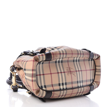Burberry Haymarket Check Small Northfield Tote Chocolate 4 of 10