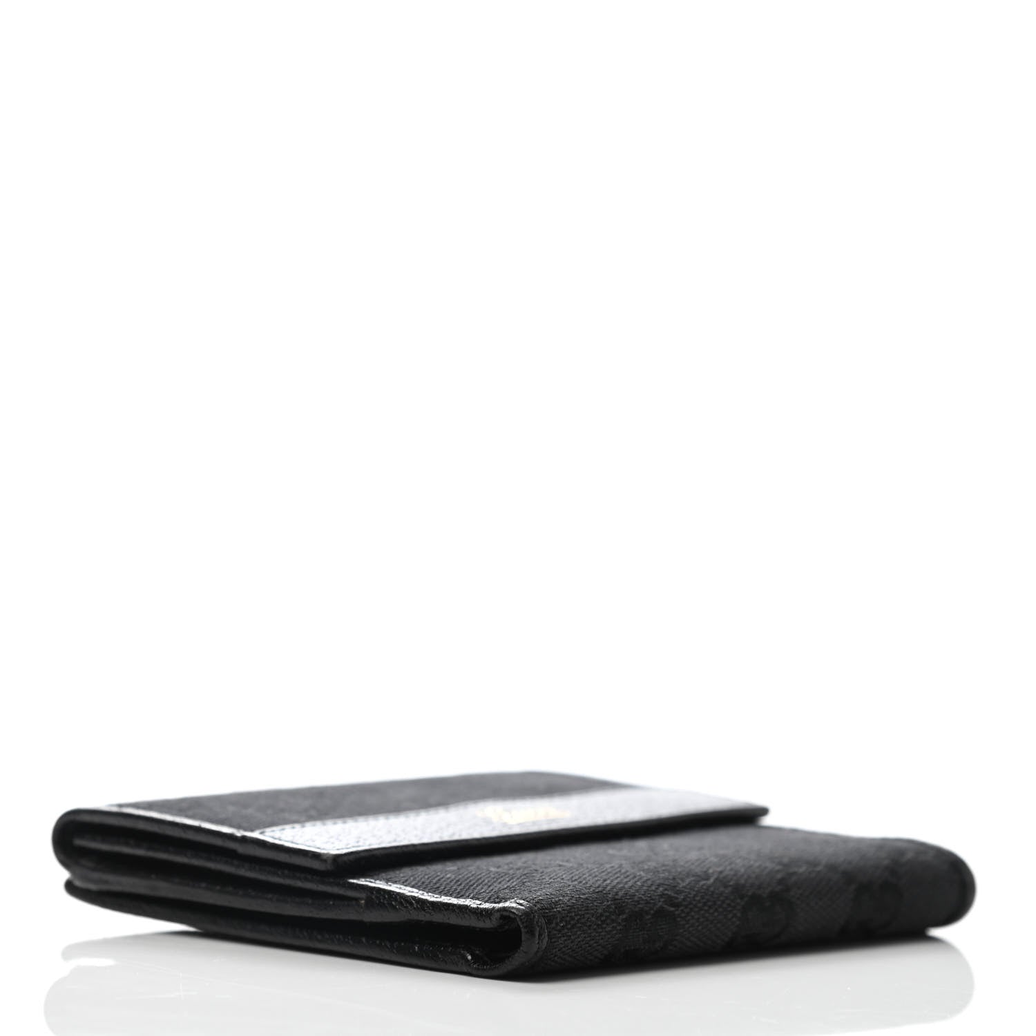 Gucci Monogram French Flap Wallet Black 3 of 5