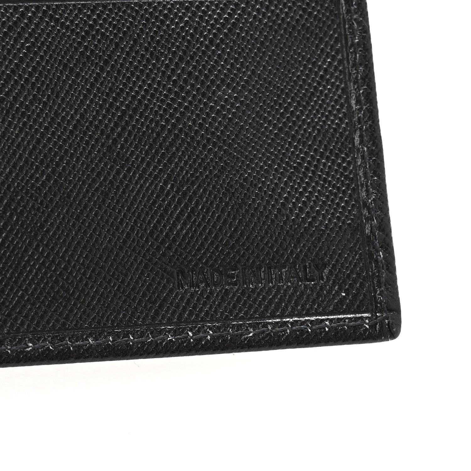 Prada Saffiano Money Clip Bi-Fold Wallet Black 1712846 – FASHIONPHILE