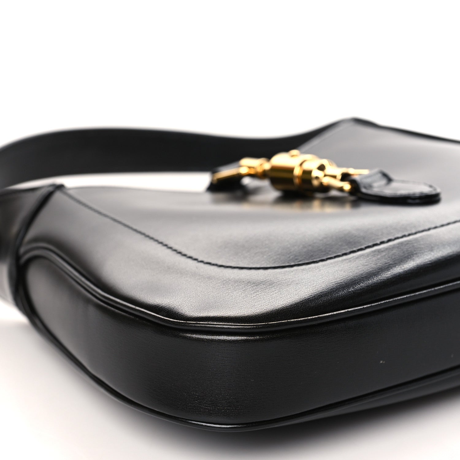 Gucci Boarded Dyana Lux Calfskin Small Jackie 1961 Hobo Black 8 of 9