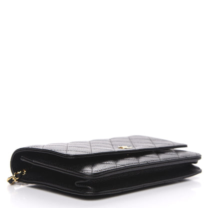Chanel Caviar Quilted Wallet On Chain WOC Black 4 of 12