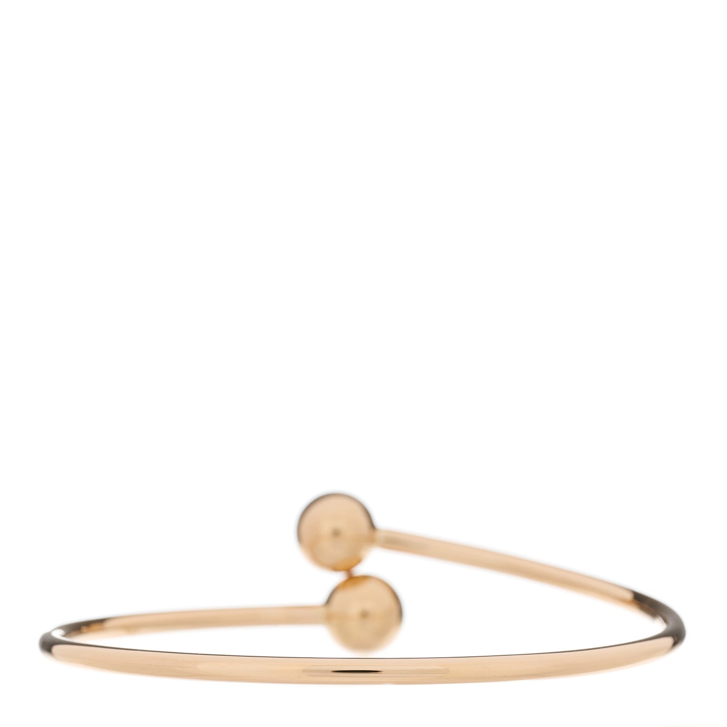 Tiffany 18K Rose Gold 8mm HardWear Ball Bypass Bracelet 2 of 4
