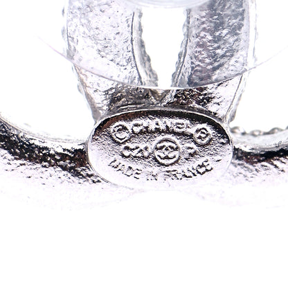 Chanel Crystal CC Coco Flapper Earrings Silver 4 of 5