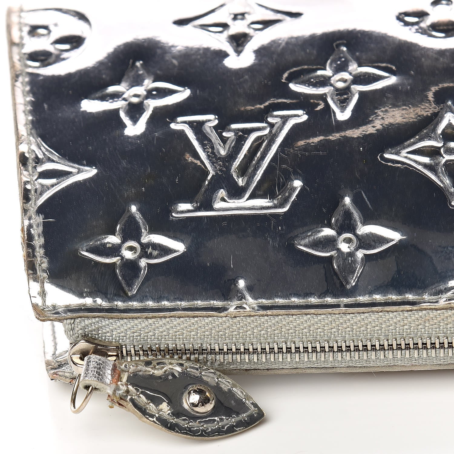 Louis Vuitton Monogram Miroir Trousse Cosmetic Bag Silver 13 of 14
