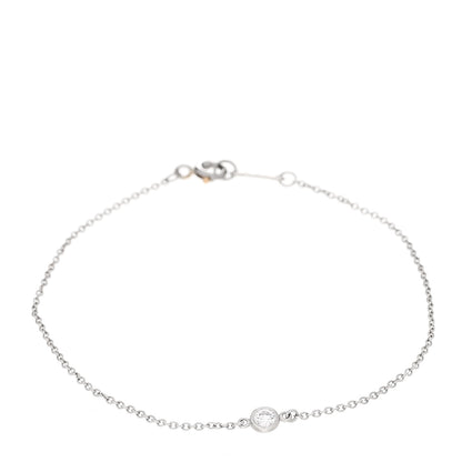 Tiffany Platinum Diamond .08ct Elsa Peretti Diamonds by the Yard Bracelet 1 of 5
