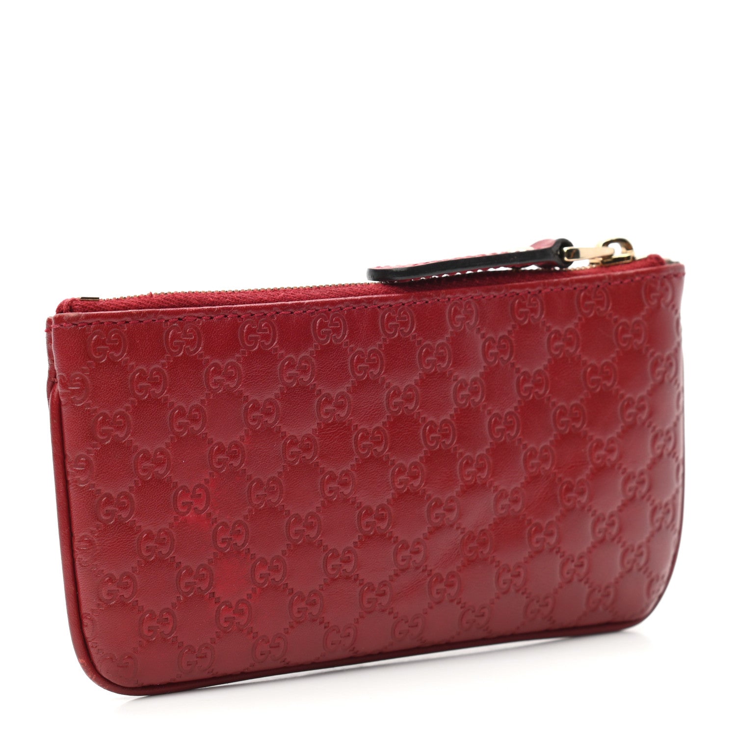 Gucci Microguccissima Key Ring Coin Case Hibiscus Red 3 of 8