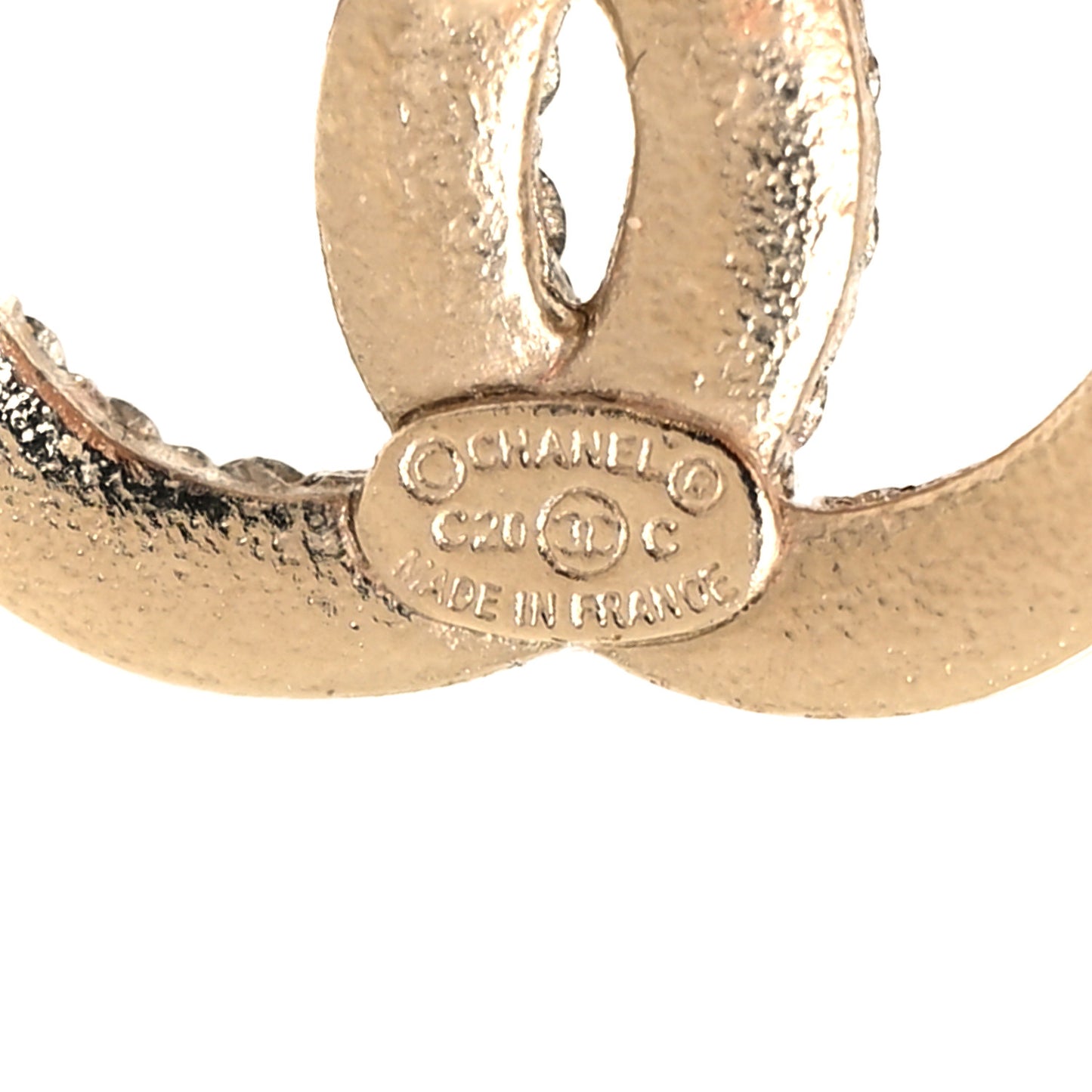 Crystal CC Earrings Gold