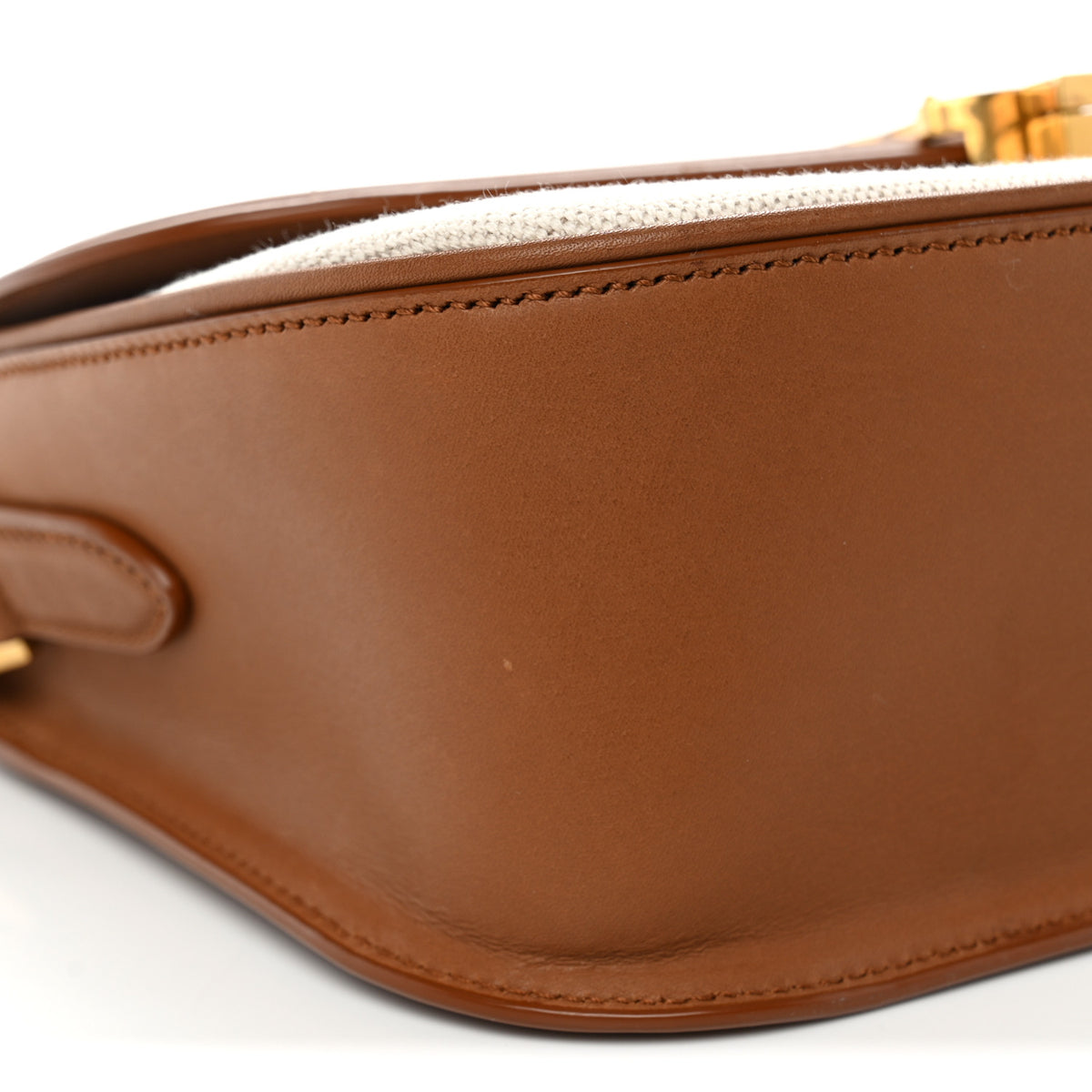 Linen Calfskin Monogram Small Solferino Satchel Greggio Brick