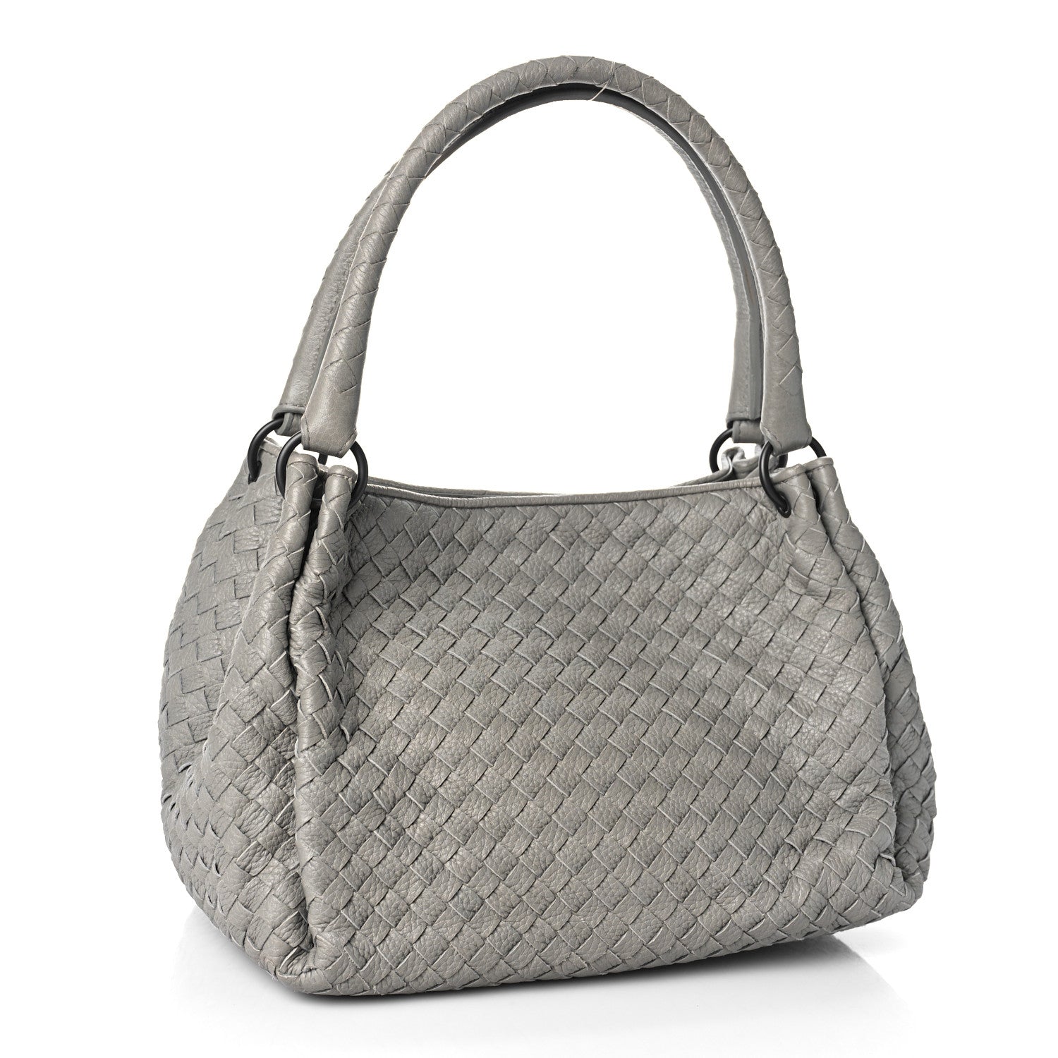 Bottega Veneta Nappa Intrecciato Parachute Bag Grey 2 of 7