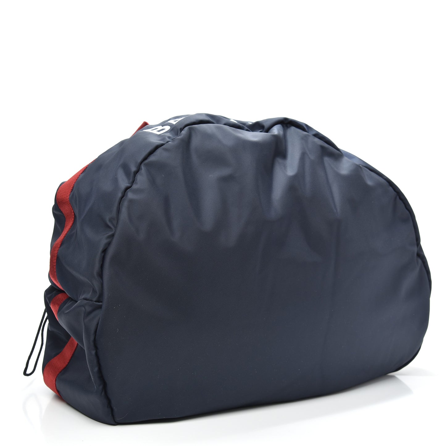 Textured Sport Nylon Logo Embroidered M Wheel Gym Bag Bleu Navy Rouge