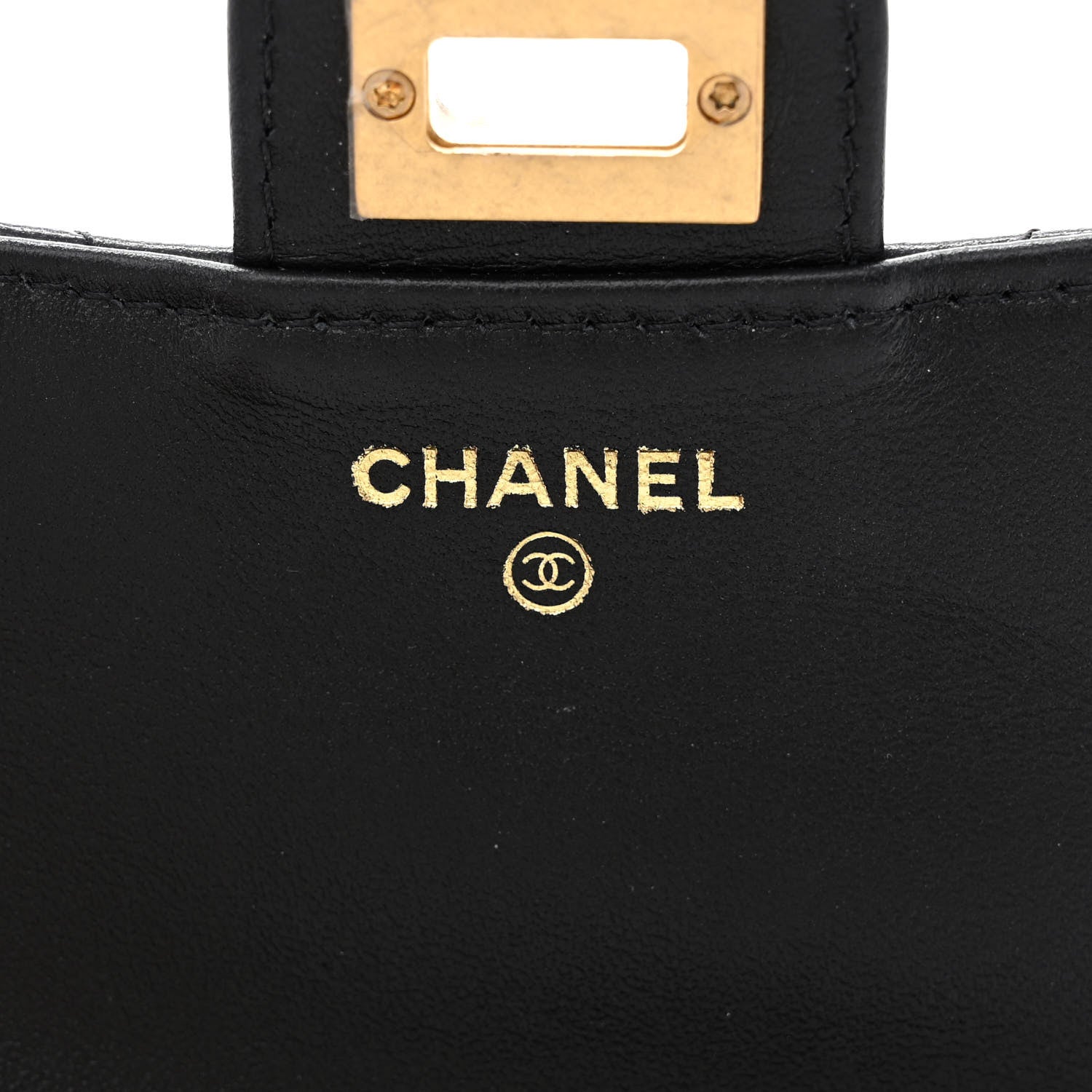 Chanel Aged Calfskin Quilted Reissue 2.55 Phone Holder With Chain Black 8 of 13
