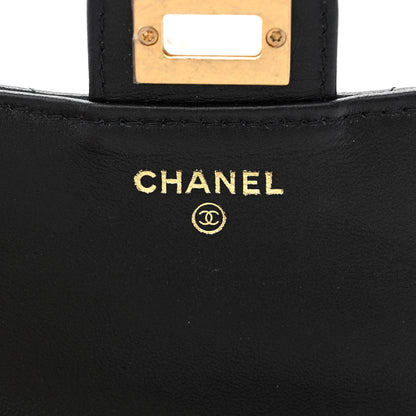 Chanel Aged Calfskin Quilted Reissue 2.55 Phone Holder With Chain Black 8 of 13