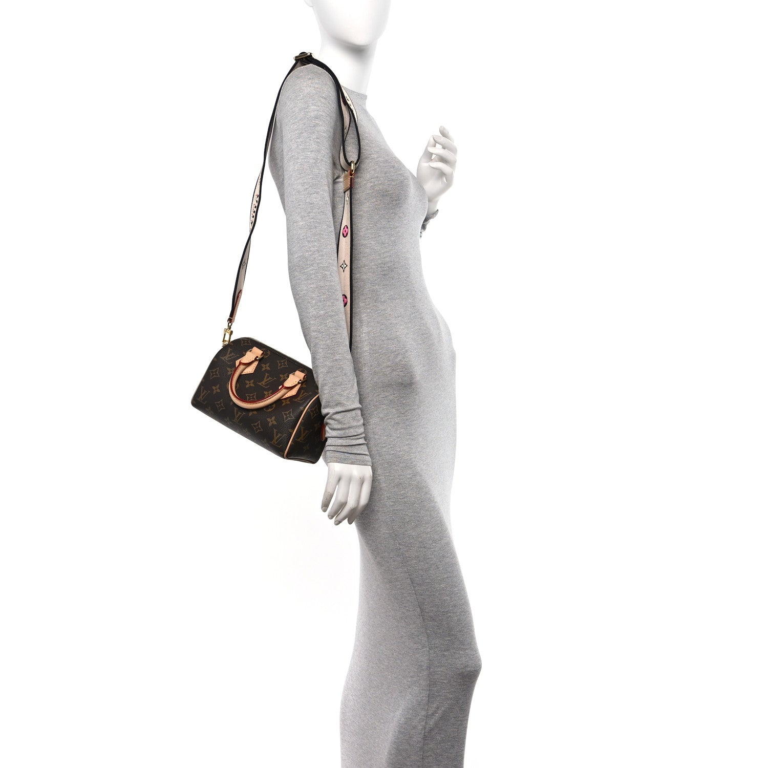 Louis Vuitton Monogram Speedy Bandouliere 20 Black 2 of 11