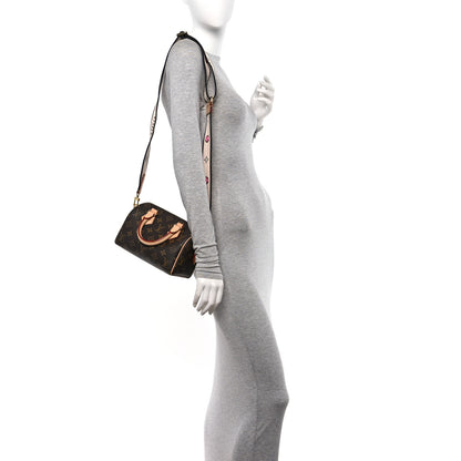 Louis Vuitton Monogram Speedy Bandouliere 20 Black 2 of 11