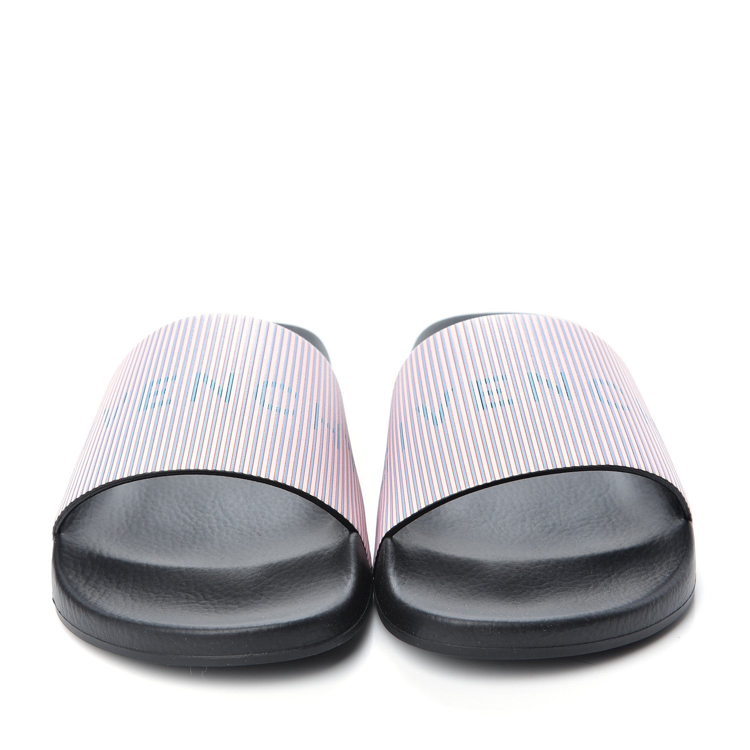 Givenchy Metallic Calfskin Logo Womens Pool Slide Sandals 37 Light Pink 2 of 11