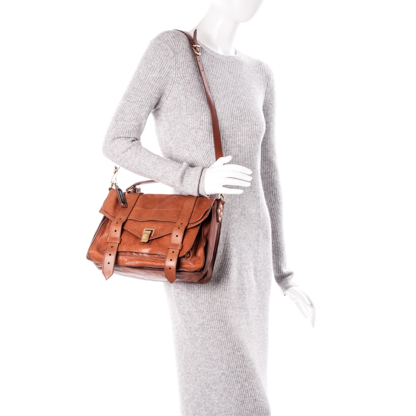 Lambskin Medium PS1 Satchel Saddle