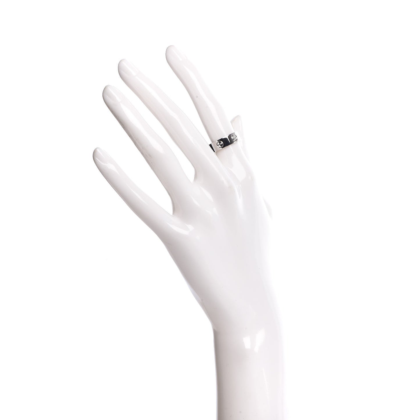 18K White Gold 5.5mm LOVE Ring 48 4.5