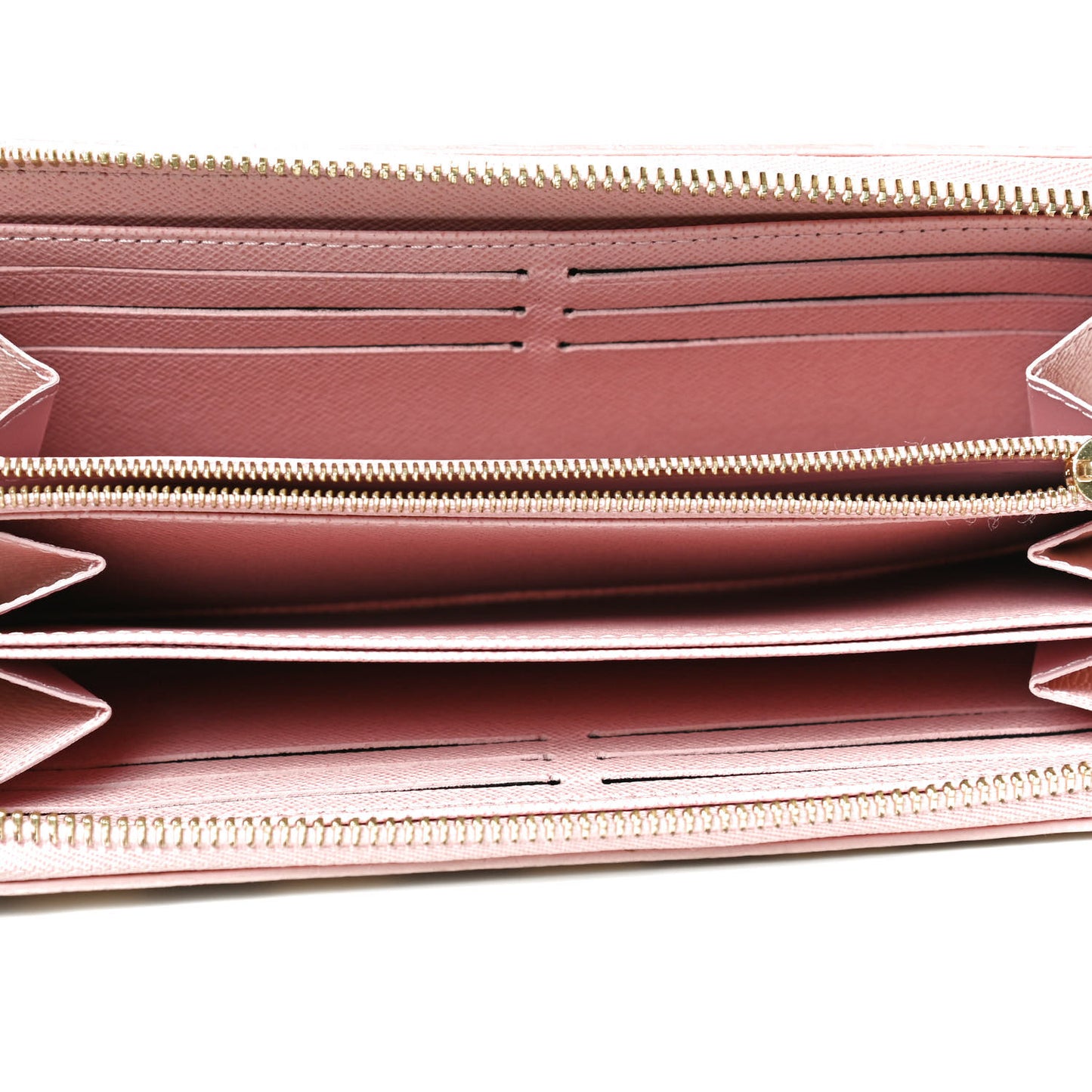 Damier Azur Zippy Wallet Rose Ballerine