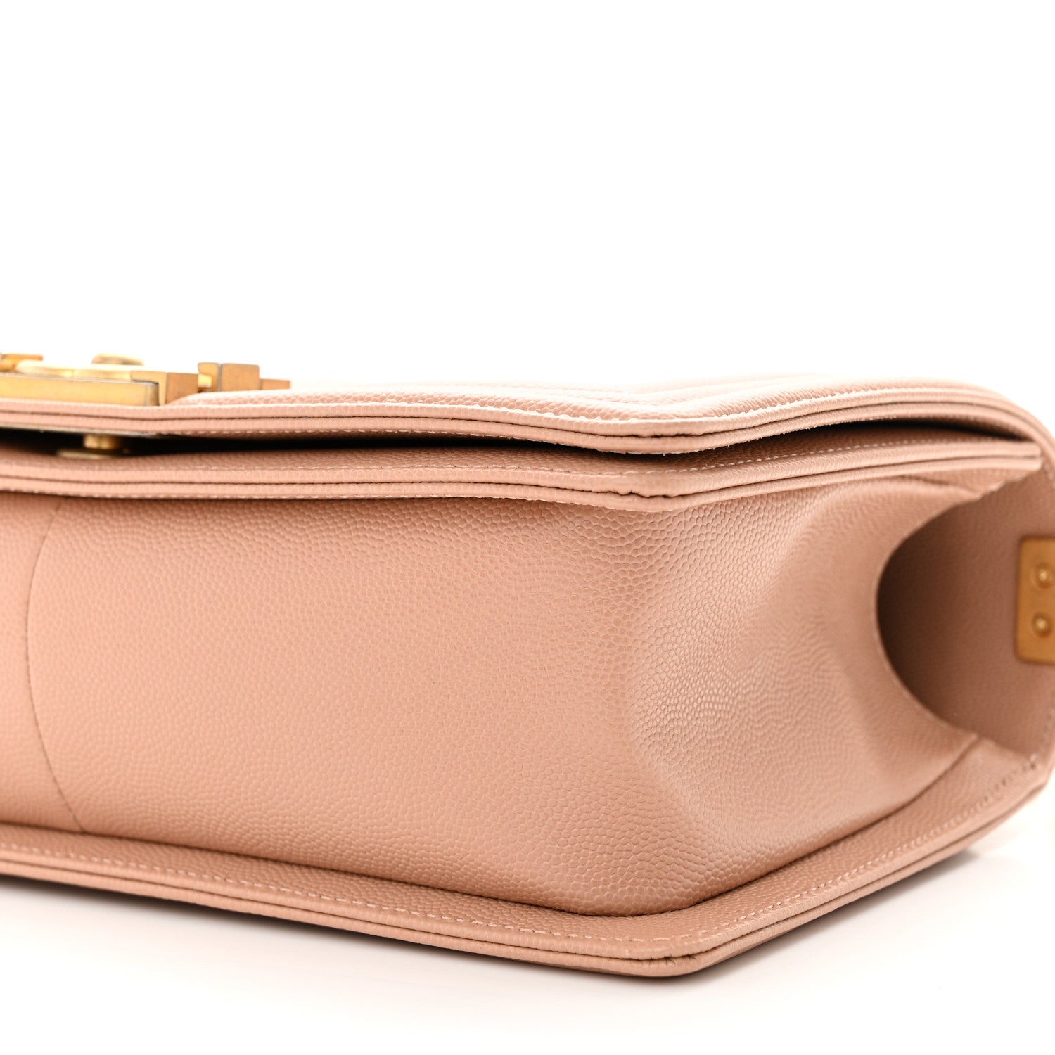 Chanel Caviar Quilted Medium Boy Flap Beige 10 of 10