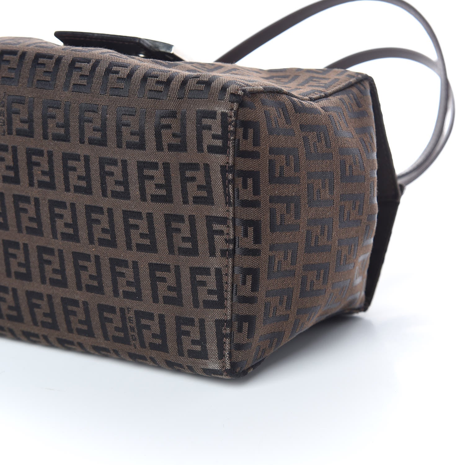 Fendi Zucchino Small Shoulder Bag Tobacco 6 of 11