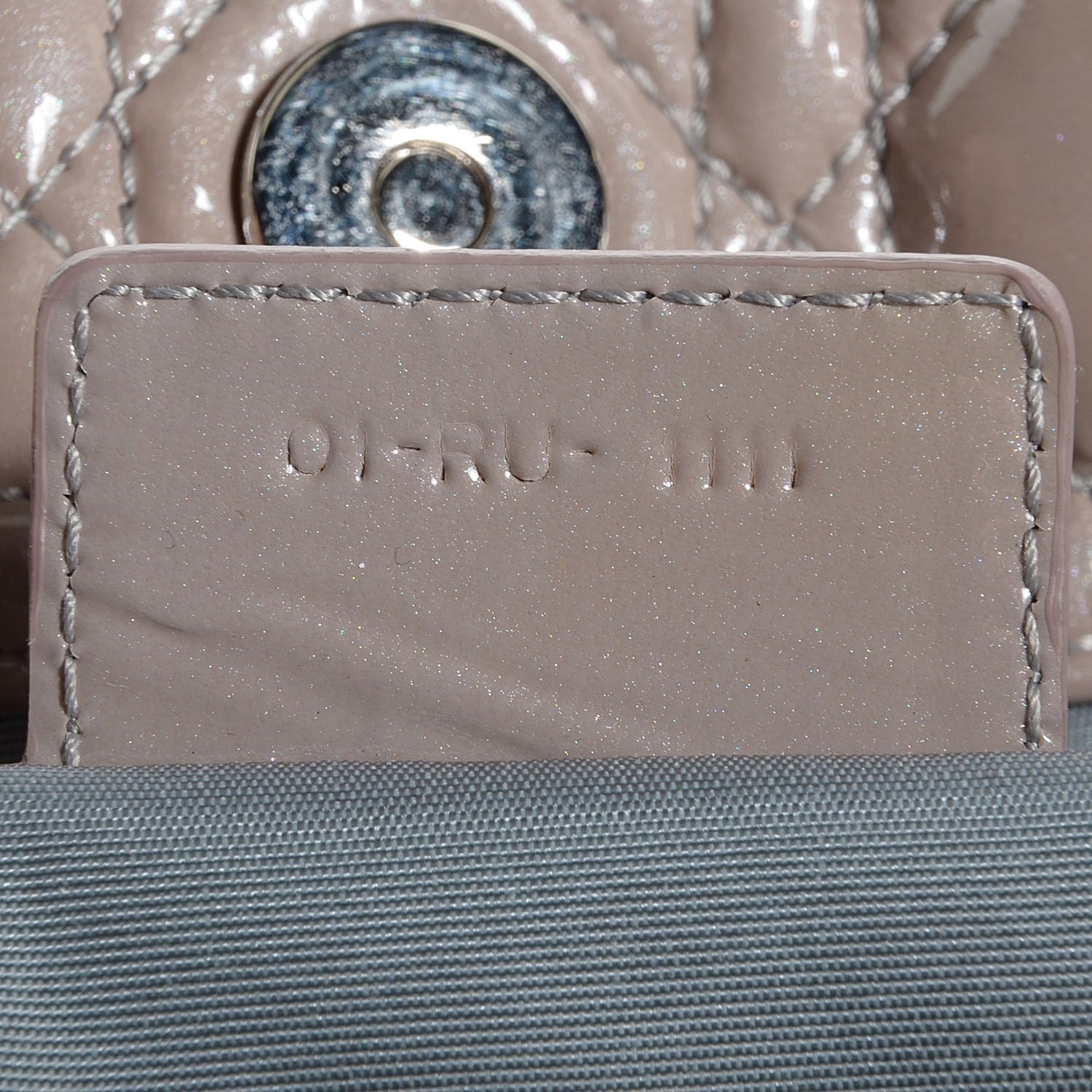 Christian Dior Patent Cannage Dior Soft Shopping Tote Grey 8 of 8