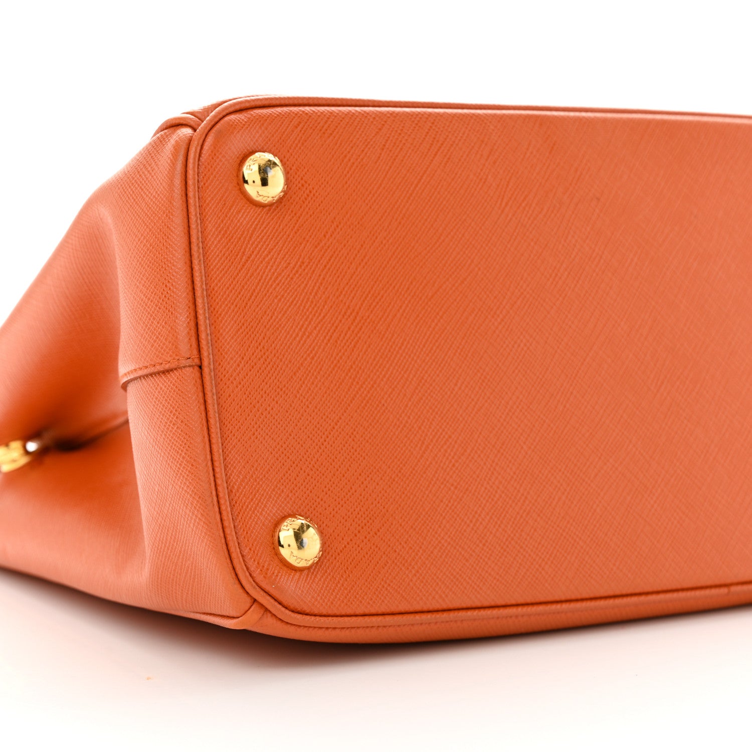 Prada Saffiano Small Galleria Double Zip Tote Papaya 8 of 12