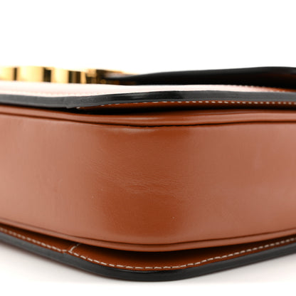 Celine Triomphe Canvas Calfskin Medium Triomphe Bag Tan 10 of 10