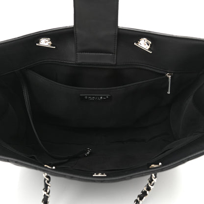Chanel Calfskin Quilted Large Classic Shopping Tote Black 5 of 11