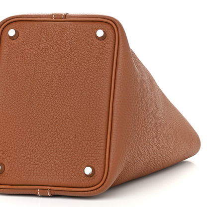 Hermes Taurillon Clemence Picotin Lock 18 PM Gold 10 of 12