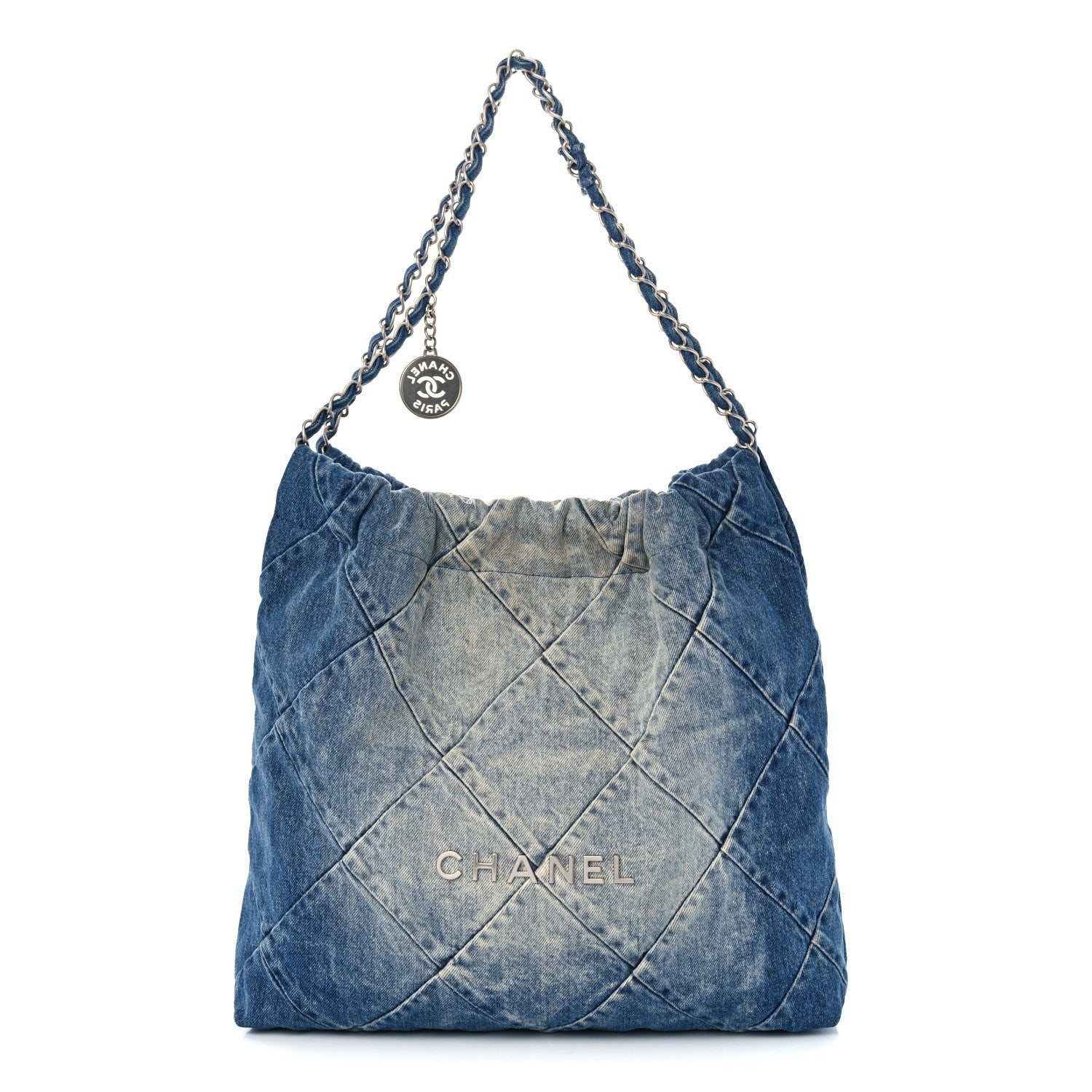 Chanel Denim Quilted Chanel 22 Blue 1 of 11