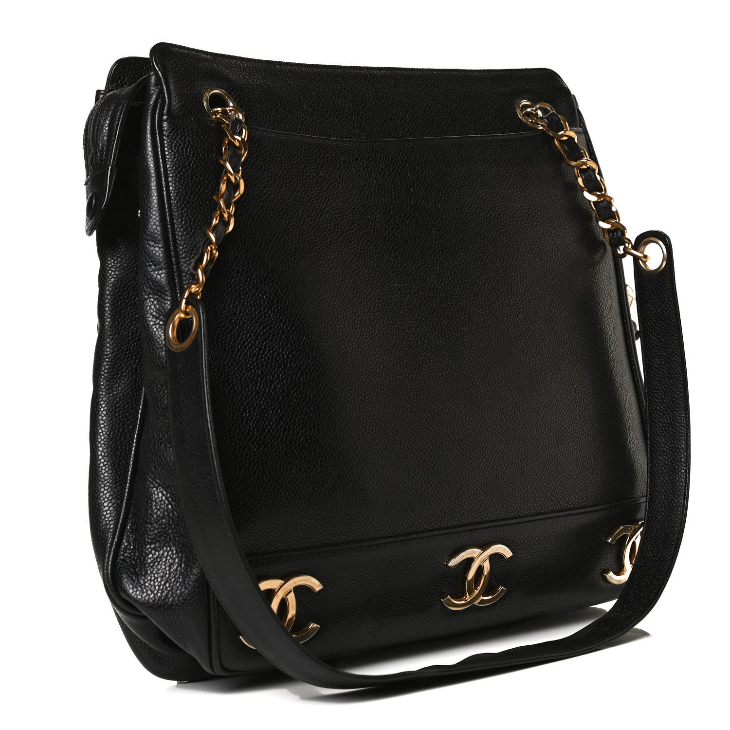 Chanel Caviar CC Shoulder Bag Black 3 of 16