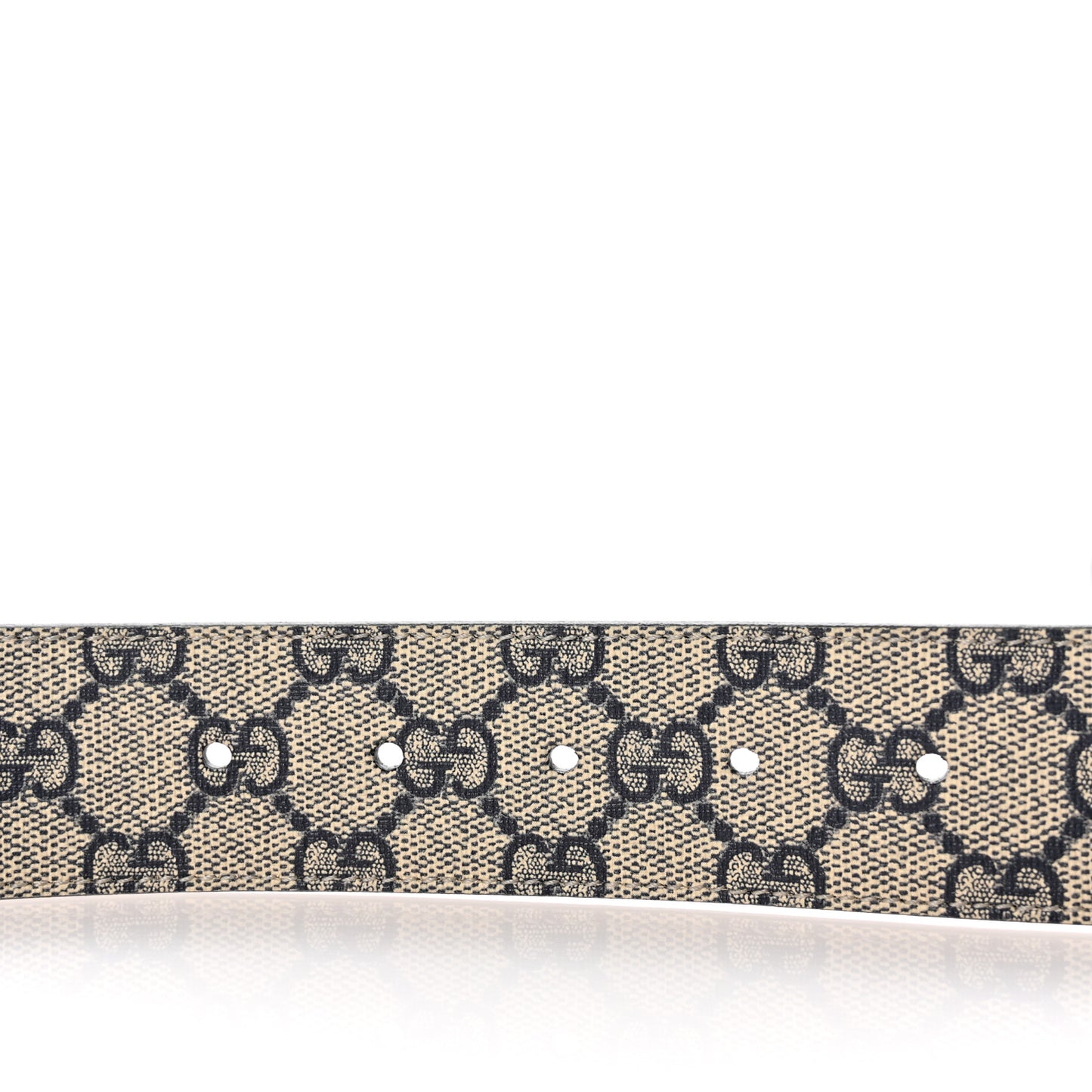 GG Supreme Monogram Selleria Calfskin Interlocking G 40mm Belt 90 36 Navy