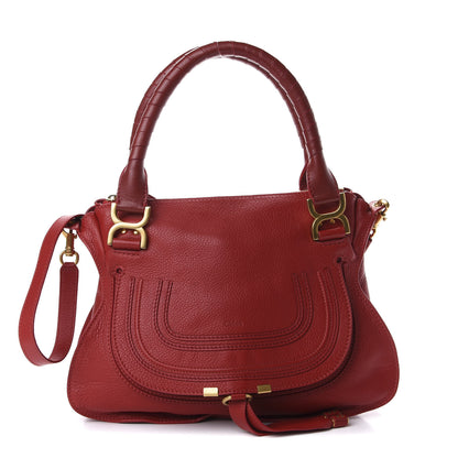 Chloe Calfskin Medium Marcie Satchel Acerola 1 of 9