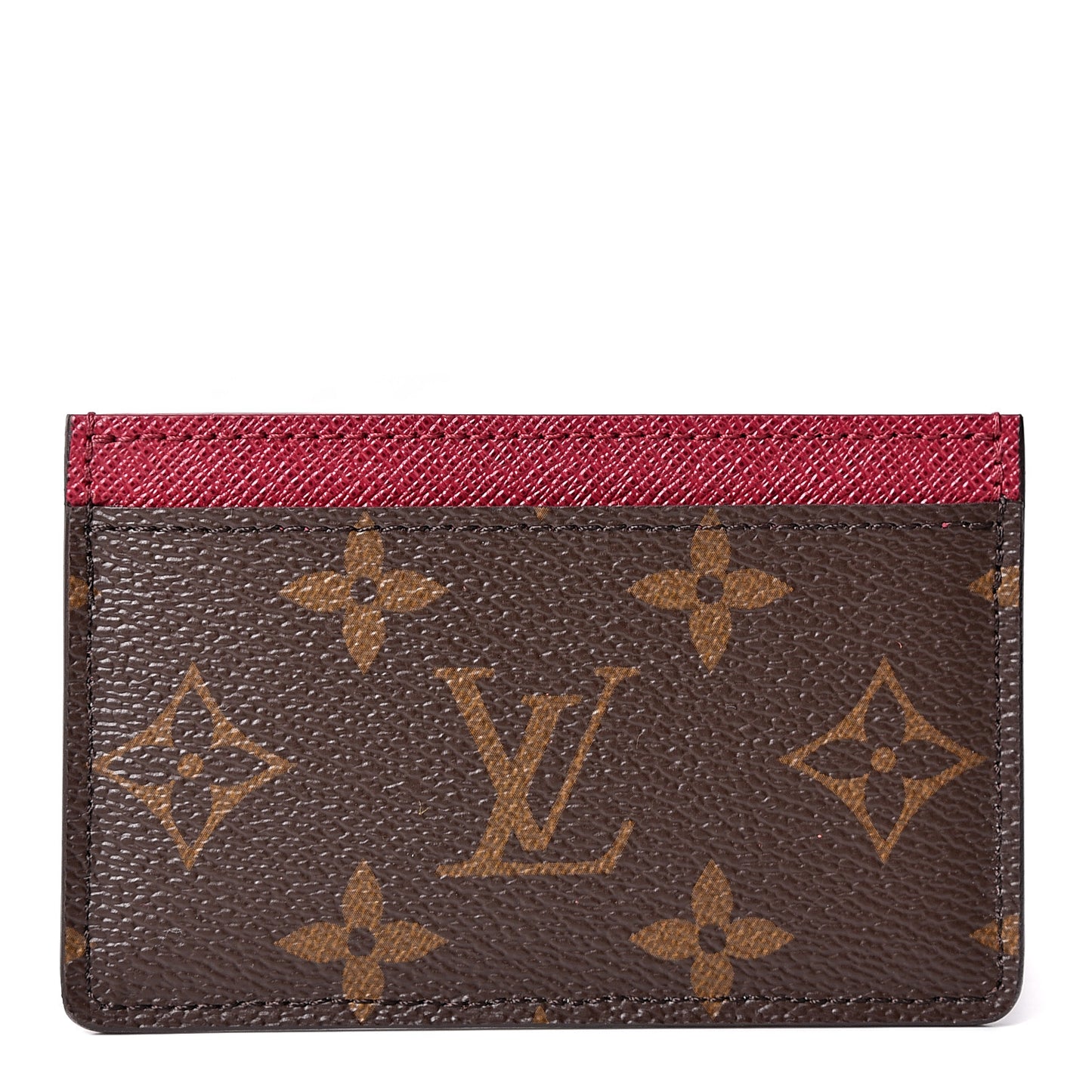 Monogram Card Holder Fuchsia