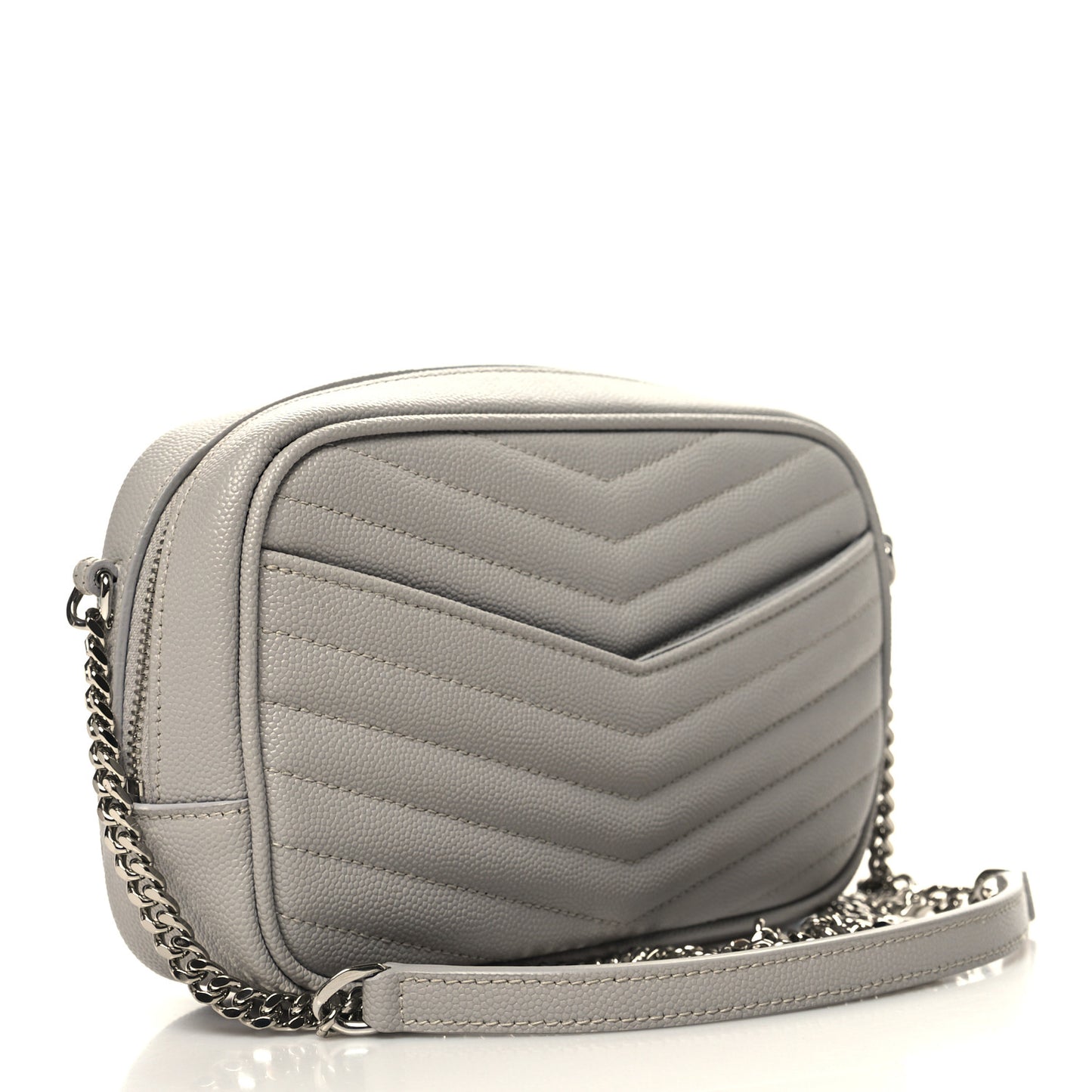 Grain De Poudre Matelasse Monogram Mini Lou Camera Bag Granite