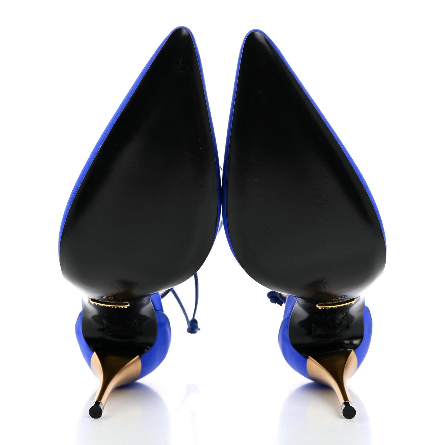 Nappa Fabric Priscilla Ankle Cuff Pumps 37 Electric Blue