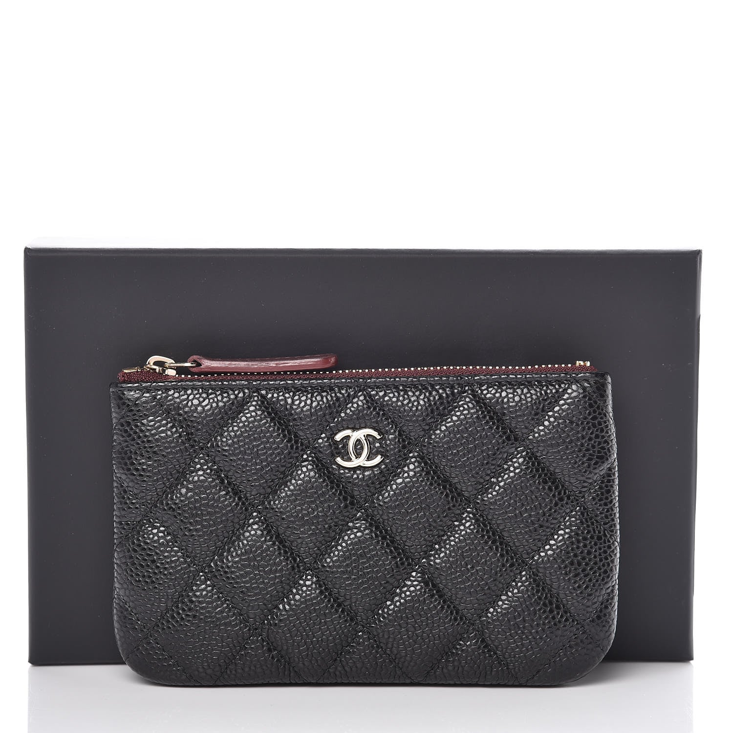 Chanel Caviar Quilted Small Cosmetic Case Black 10 of 10