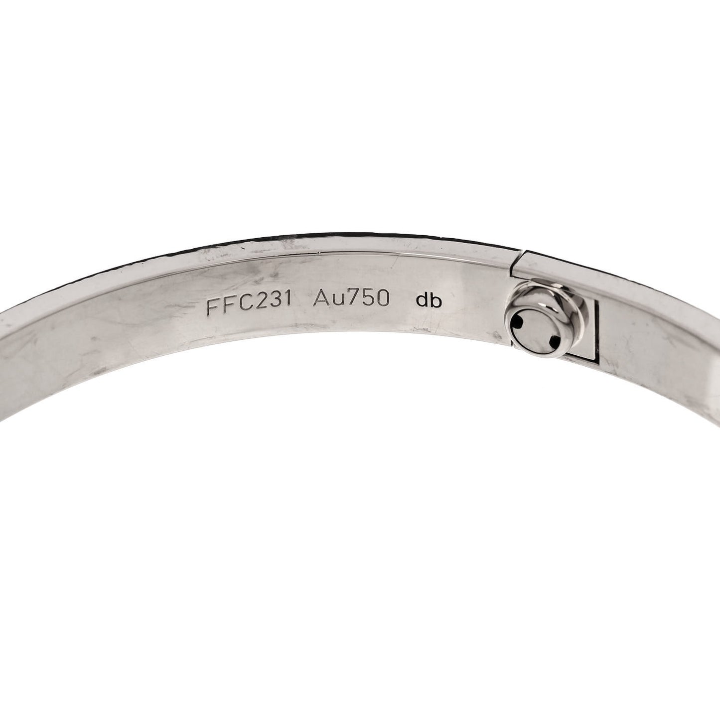 18K White Gold LOVE Bracelet 21