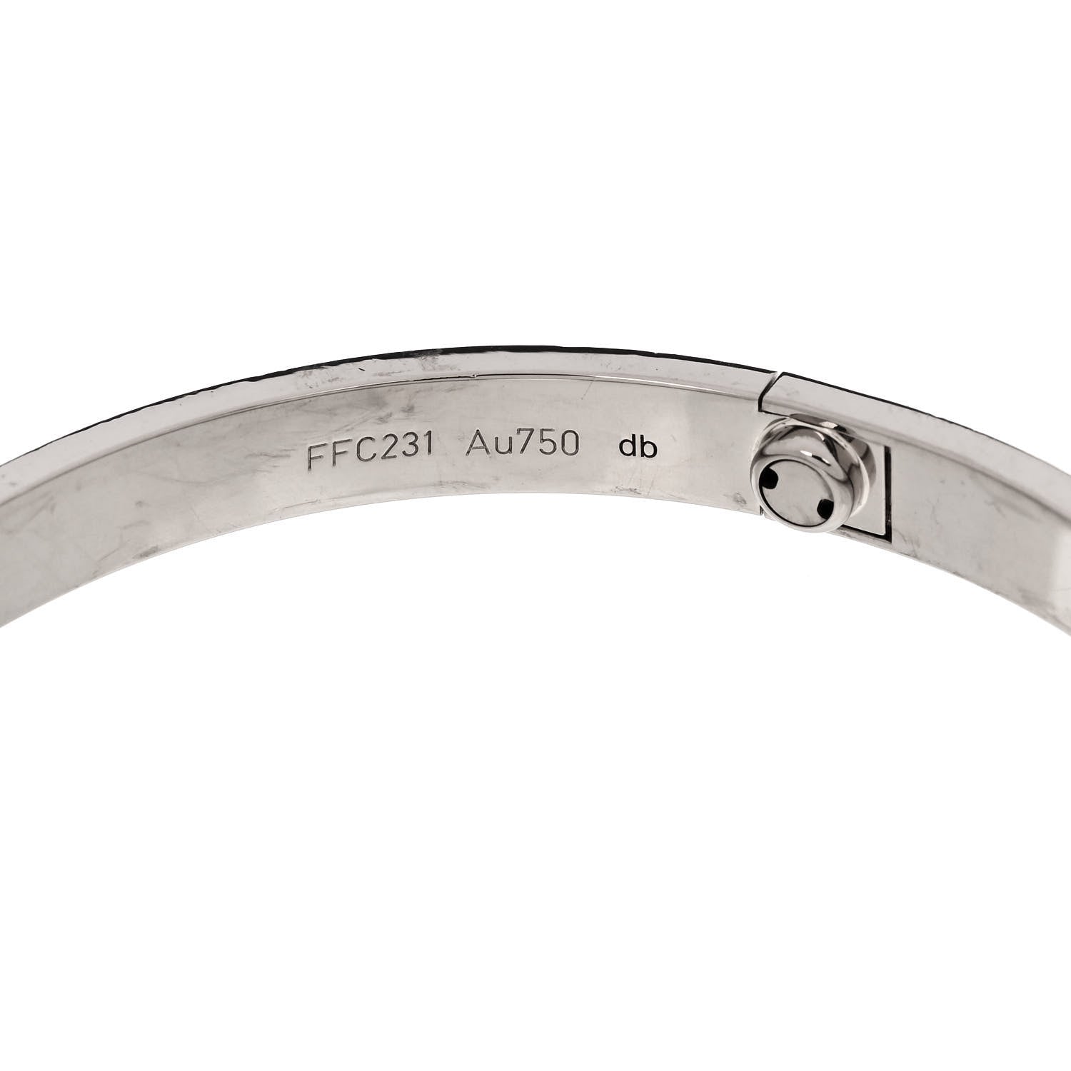 Cartier 18K White Gold LOVE Bracelet 21 7 of 9