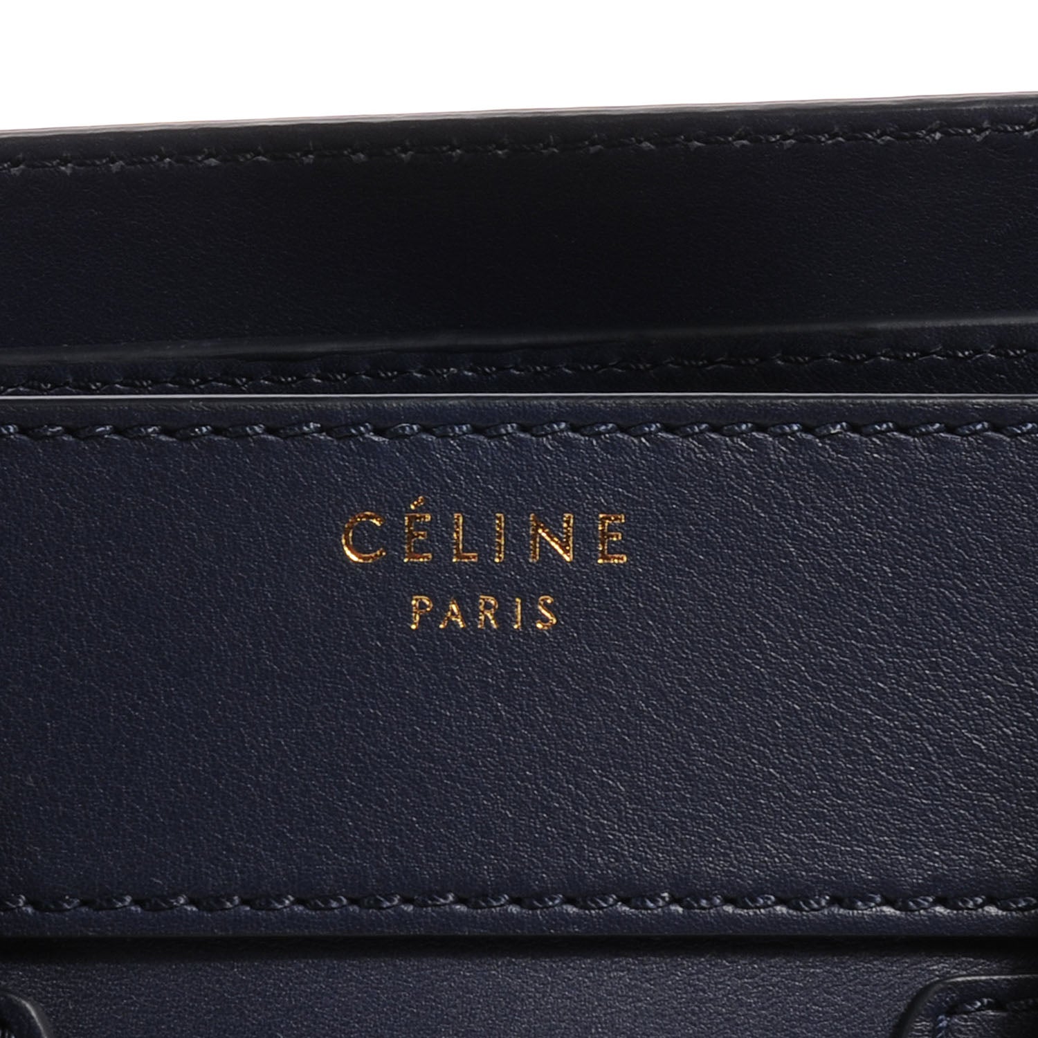 Celine Palmelato Leather Micro Luggage Deepsea 5 of 8
