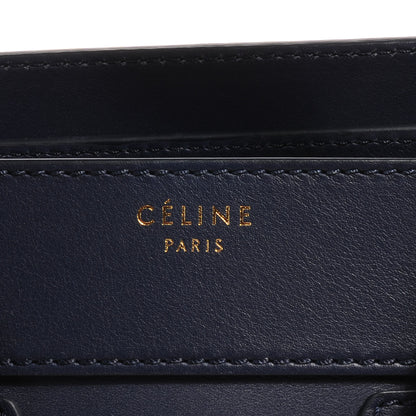 Celine Palmelato Leather Micro Luggage Deepsea 5 of 8